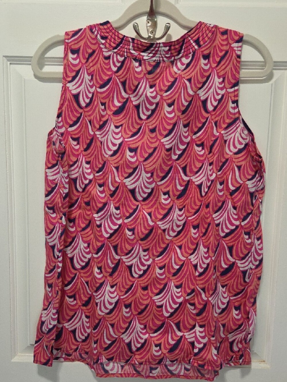 Talbots Pink Multi-Pattern Sleeveless Shell Top - Picture 2 of 4